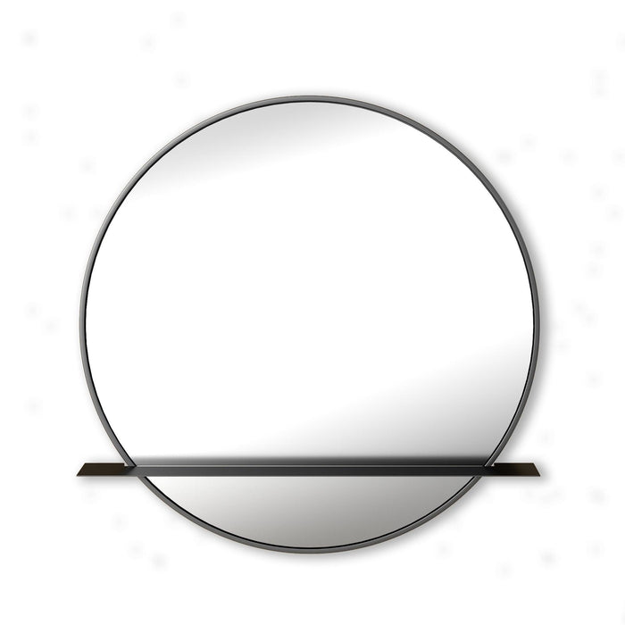 Ronde spiegel met schap | 60CM - Meubelgoedkoop